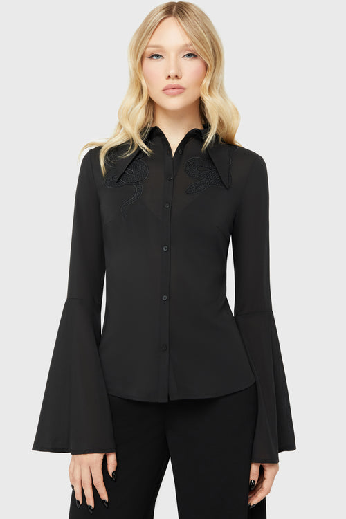 killstar Serpents Den Shirt Black