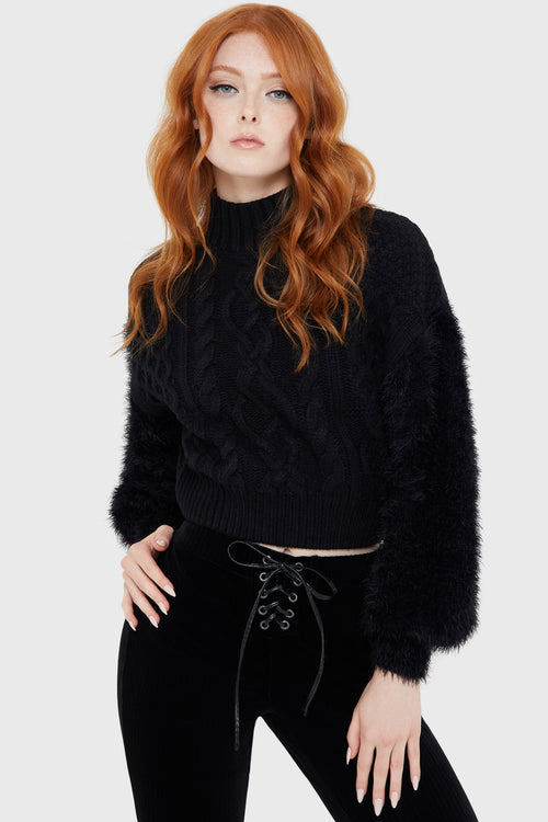 Killstar Shadow's End Sweater Black