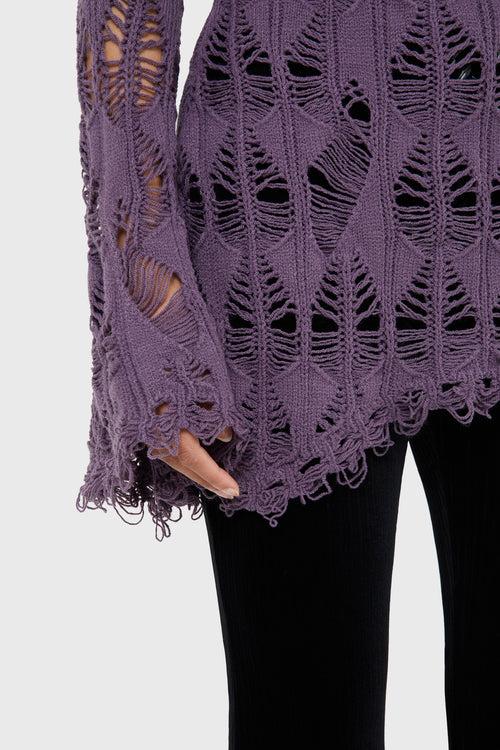 Killstar Shadow Wine Sweater [PURPLE] Purple