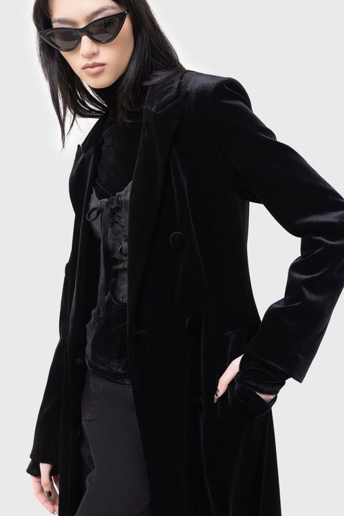 Killstar Shadowborne Coat Black