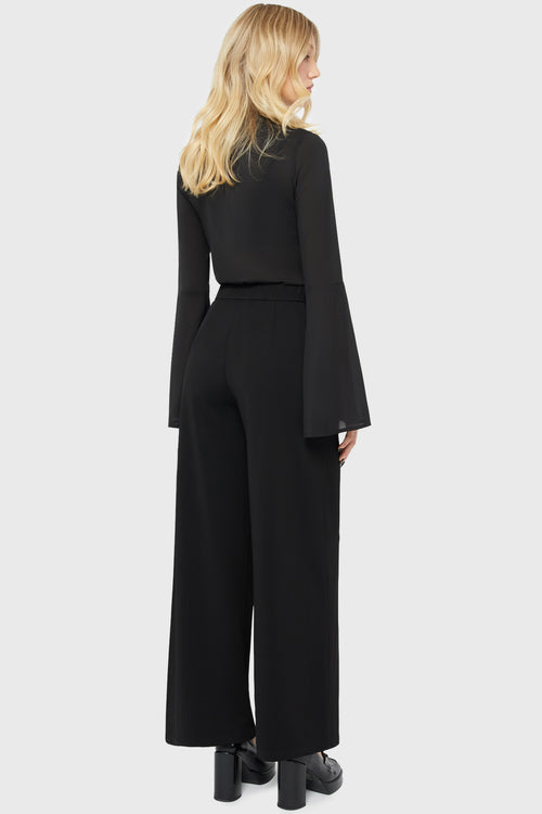 Killstar Shadowfang Wide Leg Pants Black
