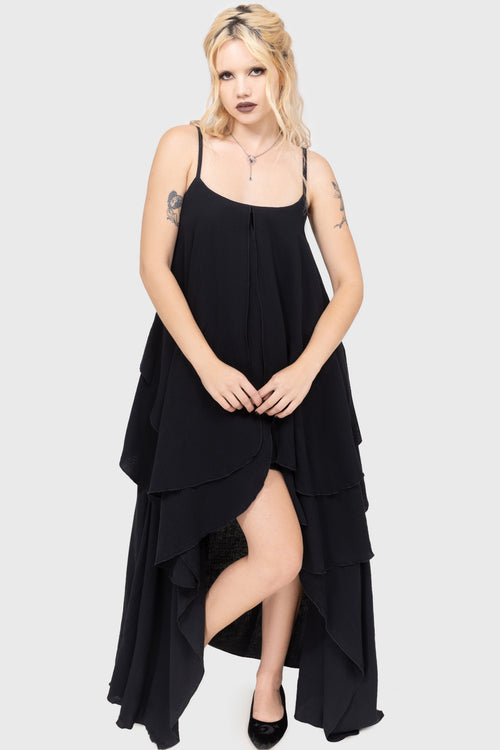 Killstar Shadowstral Maxi Dress Black