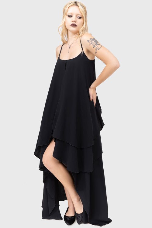 Killstar Shadowstral Maxi Dress Black