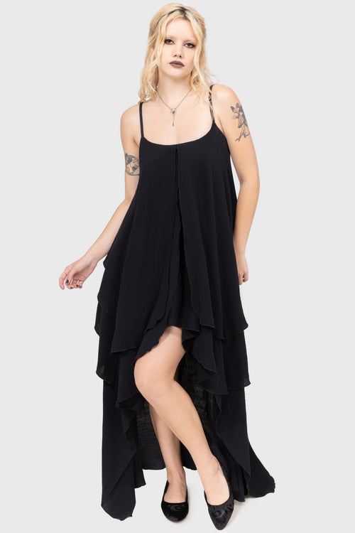 Killstar Shadowstral Maxi Dress Black