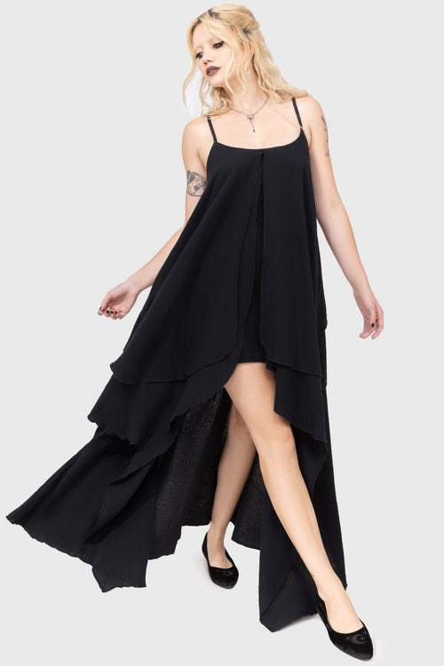 killstar Shadowstral Maxi Dress Black