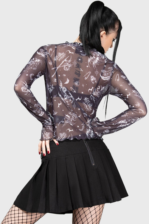 Killstar Sheenah Skirt Black