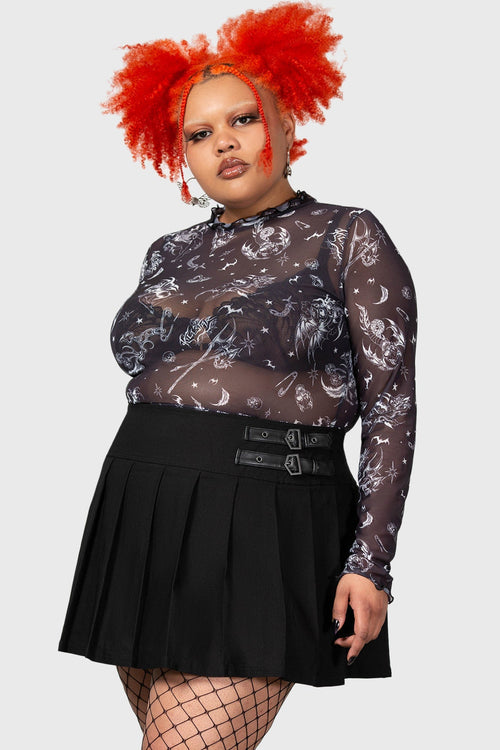 Killstar Sheenah Skirt Black