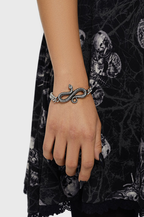 Killstar Silver Fang Bracelet Silver