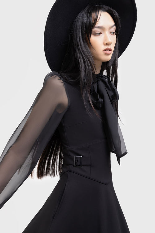 killstar Somber Shadow Dress Black