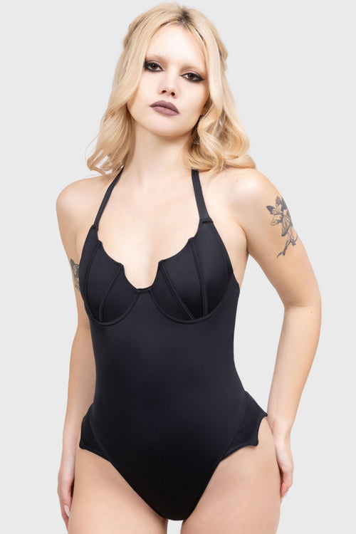 Killstar Sonar Splash Swimsuit Black