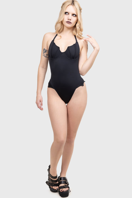 Killstar Sonar Splash Swimsuit Black