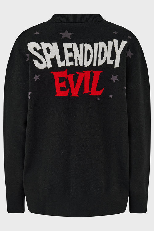 Killstar Splendidly Evil Cardigan Black