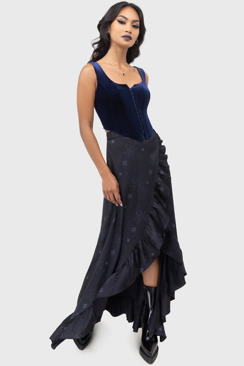 Killstar Starveil Skirt Black/Grey