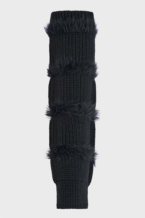 Killstar Striped Night Arm Warmers Black