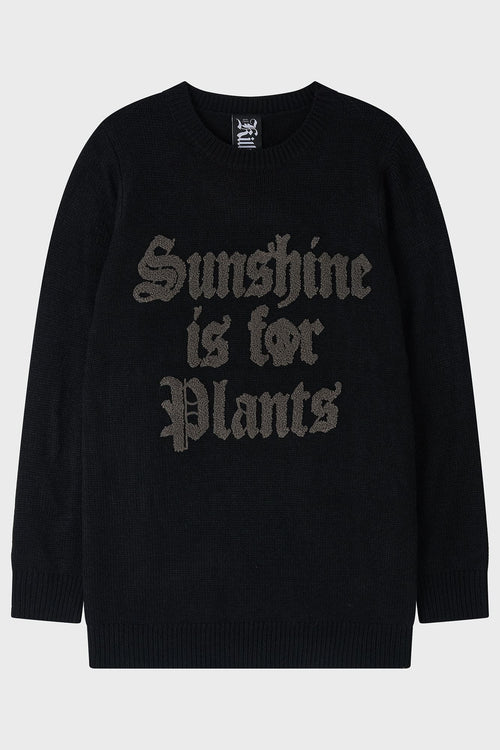 Killstar Sunshine For Plants Sweater Black