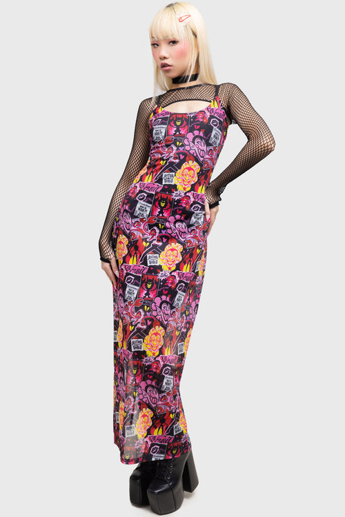 killstar Take Over Maxi Dress Multi