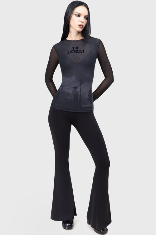 Killstar The Exorcist Long Sleeve Top Black