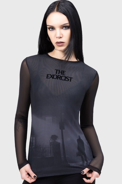 killstar The Exorcist Long Sleeve Top Black