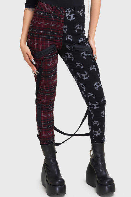 Killstar The Vampurr Trousers Black/Red
