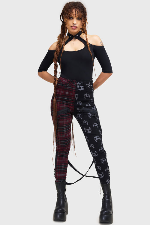 killstar The Vampurr Trousers Black/Red