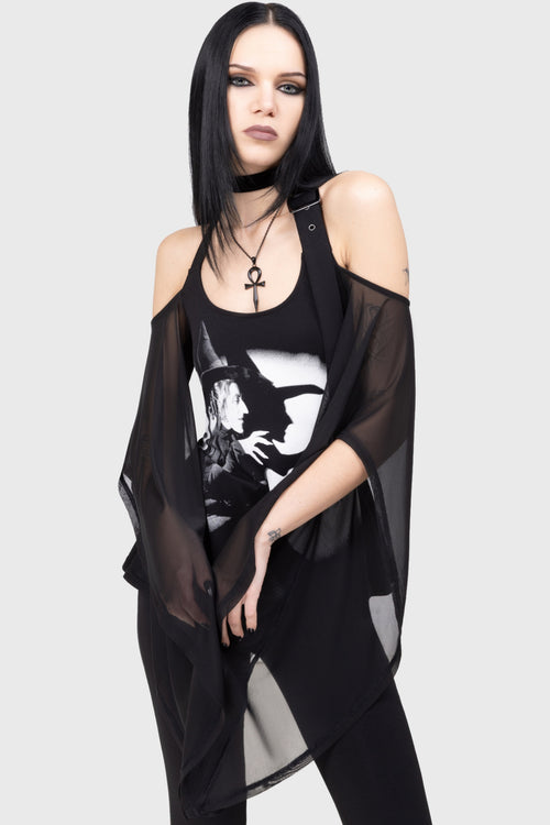 Killstar The Witch Is Dead Top Black
