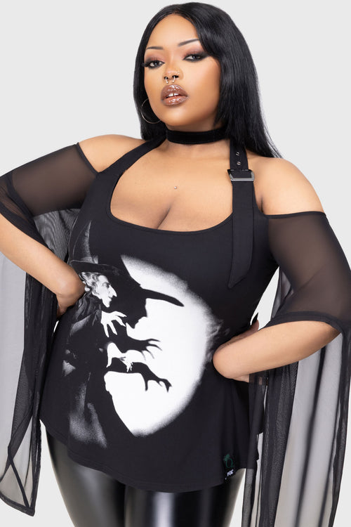 Killstar The Witch Is Dead Top Black