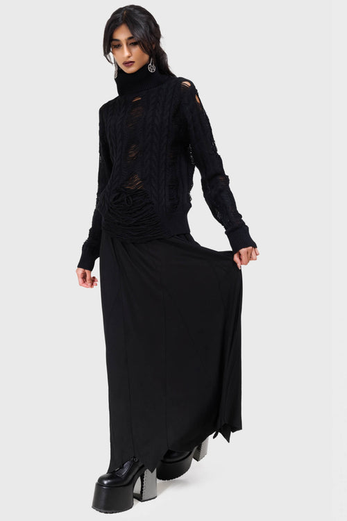 Killstar Thread Riot Sweater Black