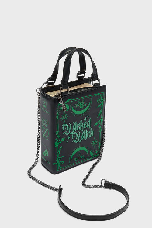 Killstar Truly Wicked Book Handbag Black/Green