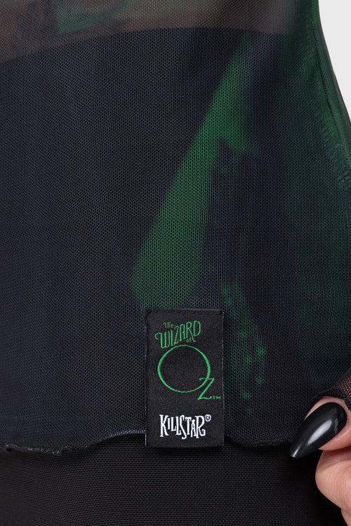 Killstar Truly Wicked Mesh Top Green