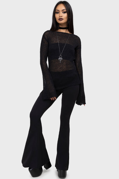 Killstar Twilight Eden Sweater Black