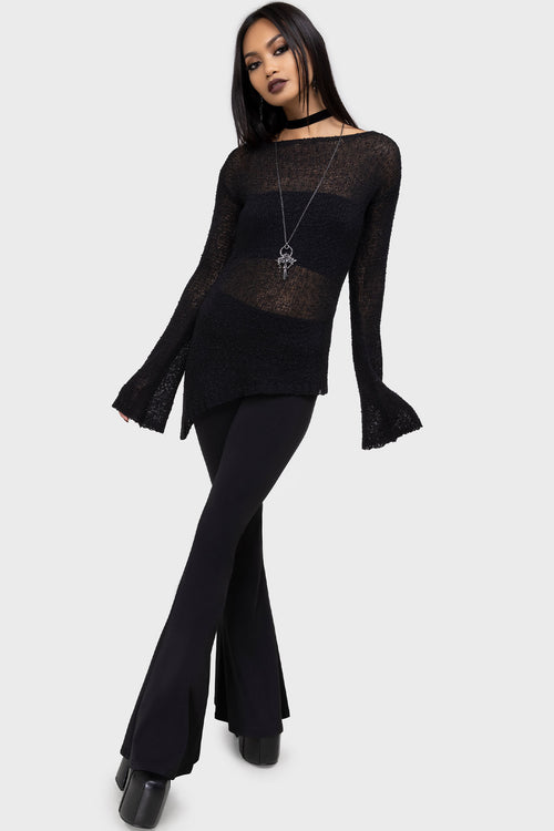 Killstar Twilight Eden Sweater Black