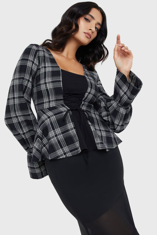 Killstar Unearthly Grove Top Tartan