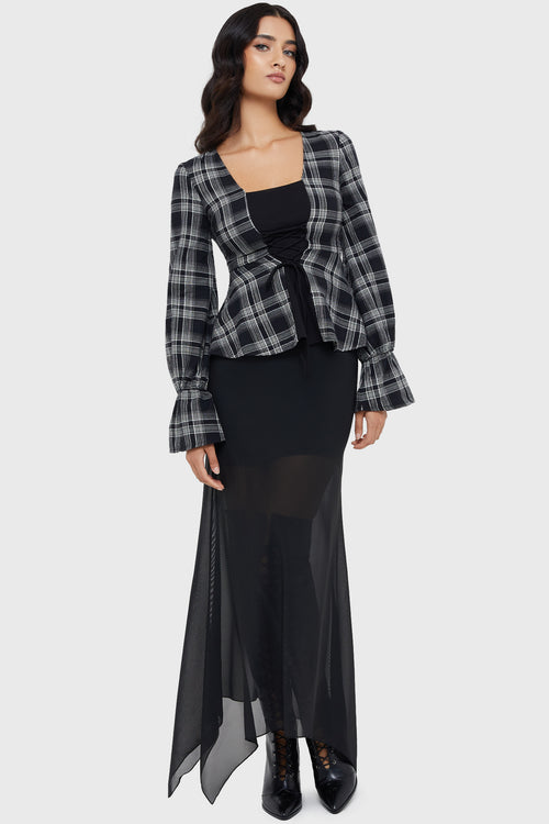 Killstar Unearthly Grove Top Tartan