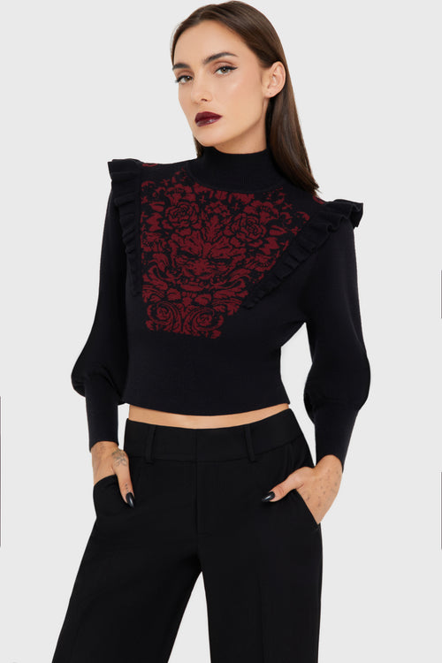 Killstar Veil Of Shadows Sweater Black