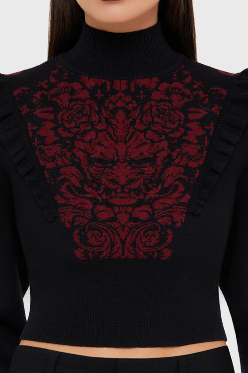 Killstar Veil Of Shadows Sweater Black
