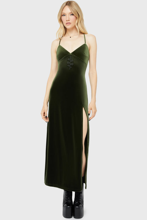 Killstar Venom Vengeance Dress Green