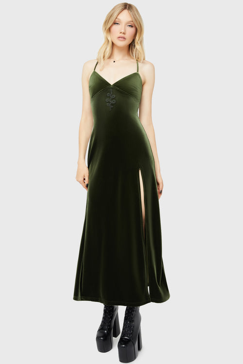 Killstar Venom Vengeance Dress Green