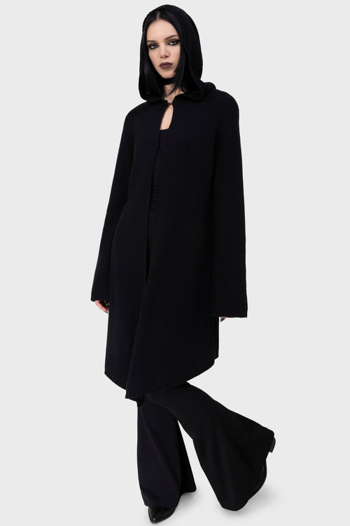 Killstar Venomheart Hooded Cloak Black