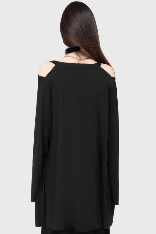 Killstar Verdigris Cloak Black