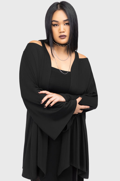 Killstar Verdigris Cloak Black