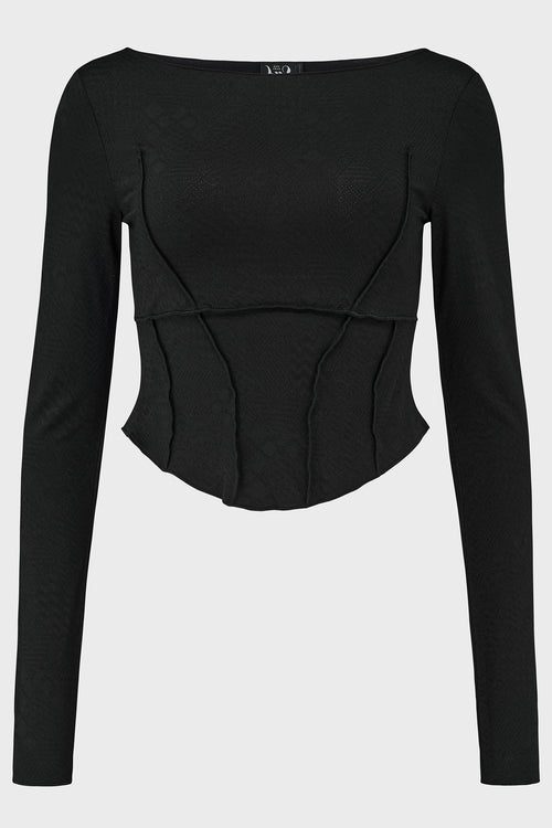 Killstar Vespera Veil Top Black