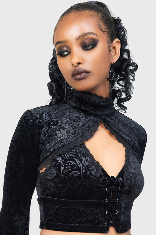 Killstar Vipers Nest Bralet Black