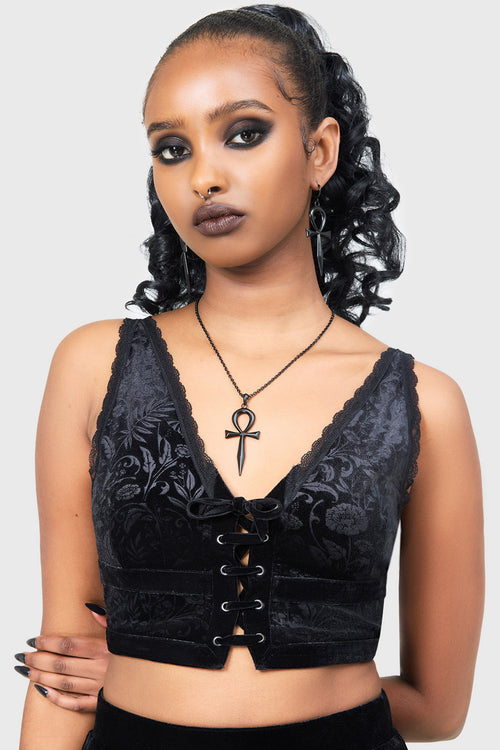 Killstar Vipers Nest Bralet Black