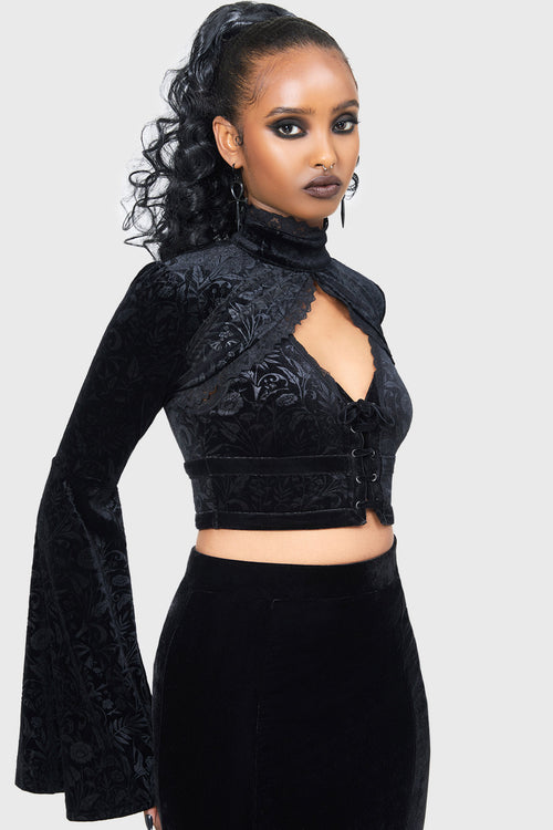 killstar Vipers Nest Bralet Black