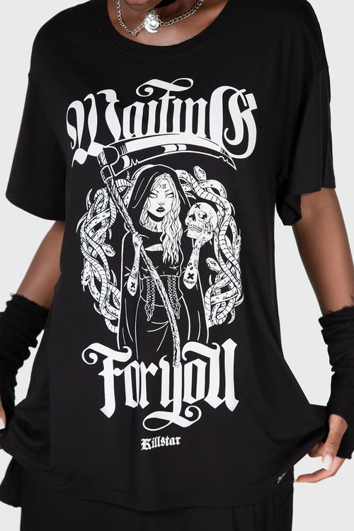 Killstar Waiting For You Relaxed Top Black
