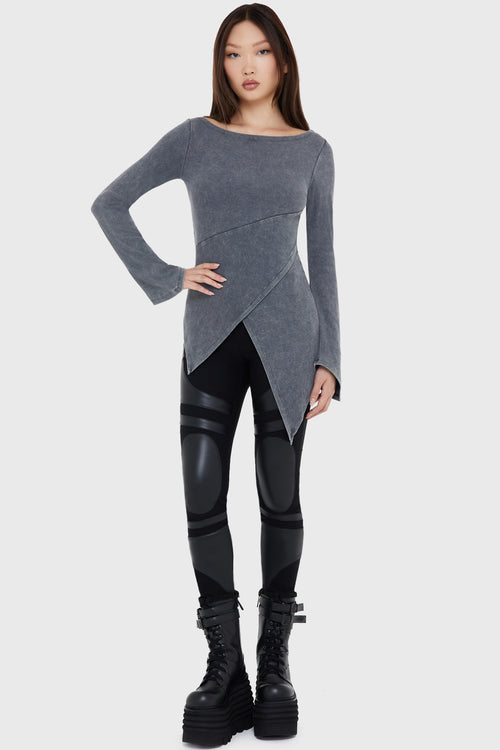 Killstar Walking In Abyss Top Grey