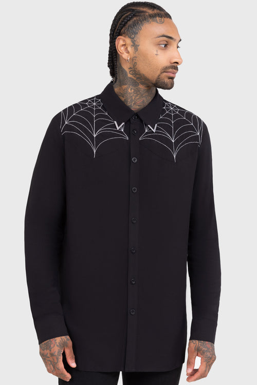 Killstar Web Ripper Shirt Black
