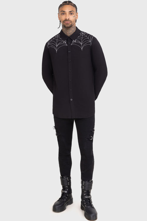 Killstar Web Ripper Shirt Black
