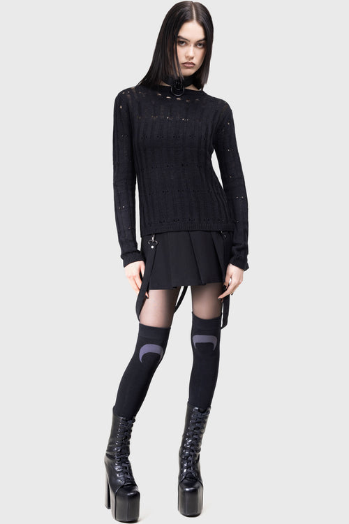 Killstar Webelia Sweater Black