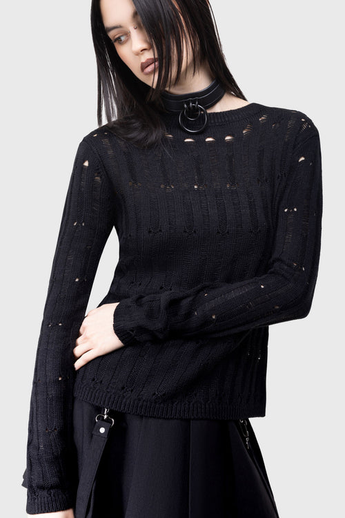 killstar Webelia Sweater Black